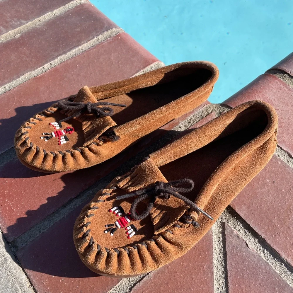 Minnetonka suede shoes